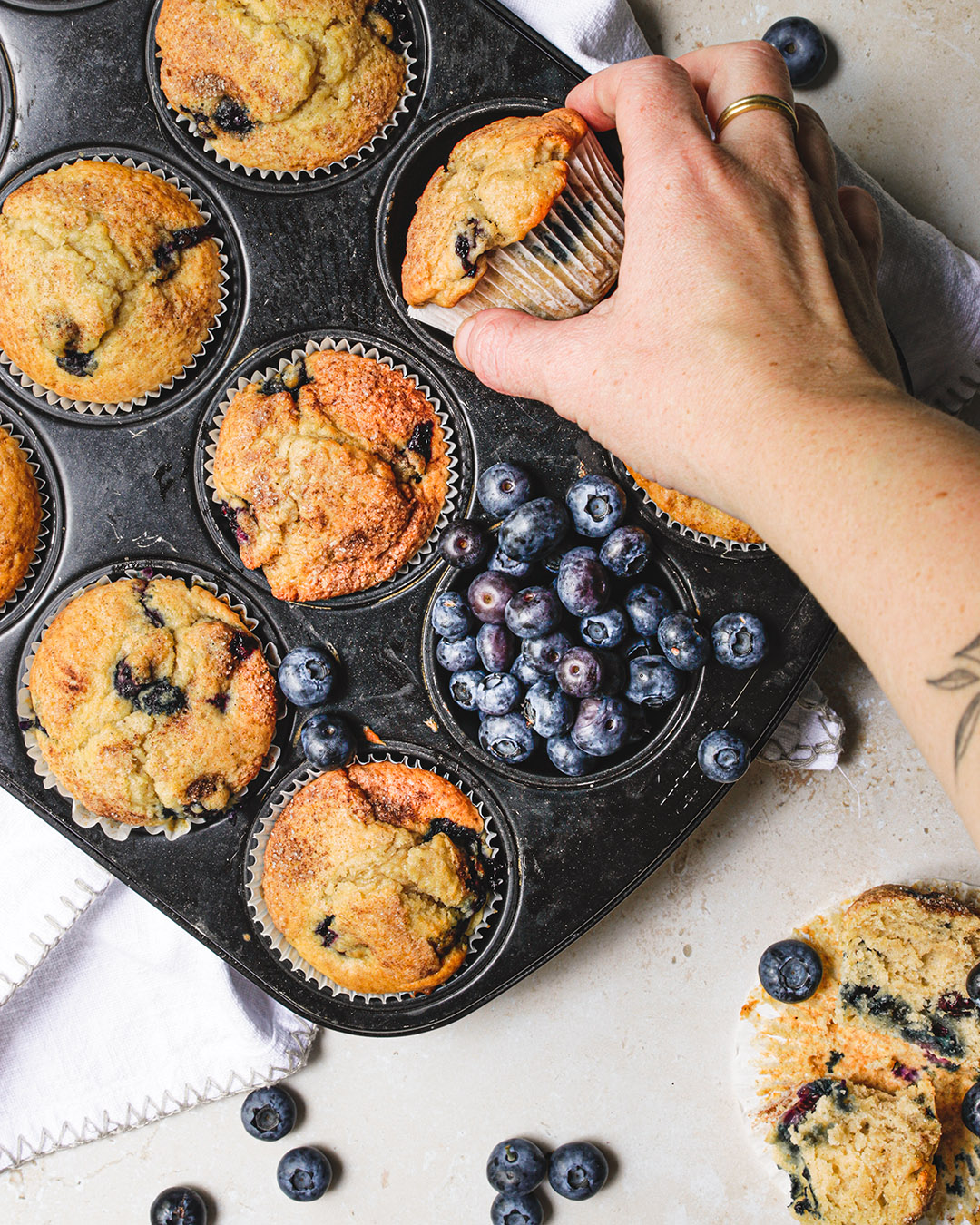 Saftige Muffins mit Blaubeeren - little l official