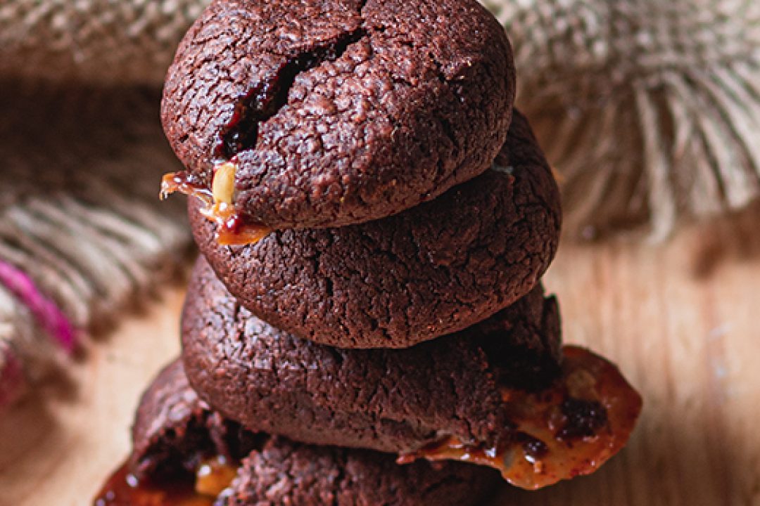 Triple-Choc-Cookies Close-up